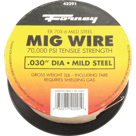 Forney Mild Steel Mig Wire - Pack of 4 Indoor & Outdoor Use, NEC-Compliant