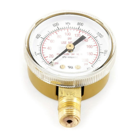 Forney Regulator Gauge, 2 Inch, 0-200 PSI
