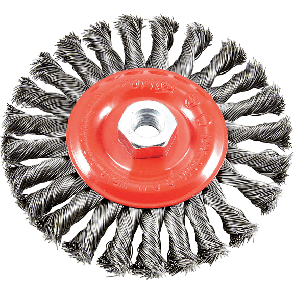 Forney Twist Knot Angle Grinder Wire Wheel - Pack of 2 Professional & DIY Use, Standard Battery Platform