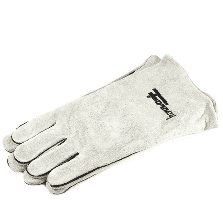 Forney Welding Gloves, Gray Leather, Men's Size Large