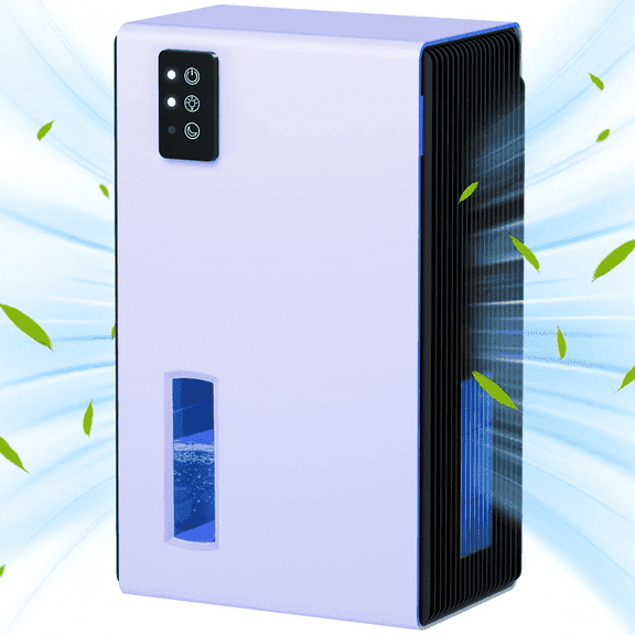 16 Ounces Dehumidifier for Home, 5.5"D x 8.3"W x 14"H , 800 sq.ft Auto Shut off Small Dehumidifiers for Bathroom Bedroom with 7 Colors LED Light