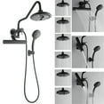 thumbnail image 1 of Forno Acqua AcquaFALL Mini 8 Inch Shower Head, Matte Black Finish, Overhead Rainfall Shower, Handheld Shower Head, Body Jets, 2.5 GPM Flow Rate, 1 of 14