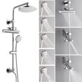 thumbnail image 1 of FORNO ACQUA AcquaFALL Shower, Polished Stainless Steel Finish, Overhead Rainfall Shower, Handheld Shower Head, Body Jets, 2.5 GPM Flow Rate, 1 of 15