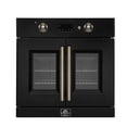 thumbnail image 1 of Forno Asti 30-Inch French Door Electric Wall Oven in Black & Antique Brass, 3.68 cu. ft. True Convection, 3,600W, Air Fry, Sous Vide, Self-Clean, 1 of 9
