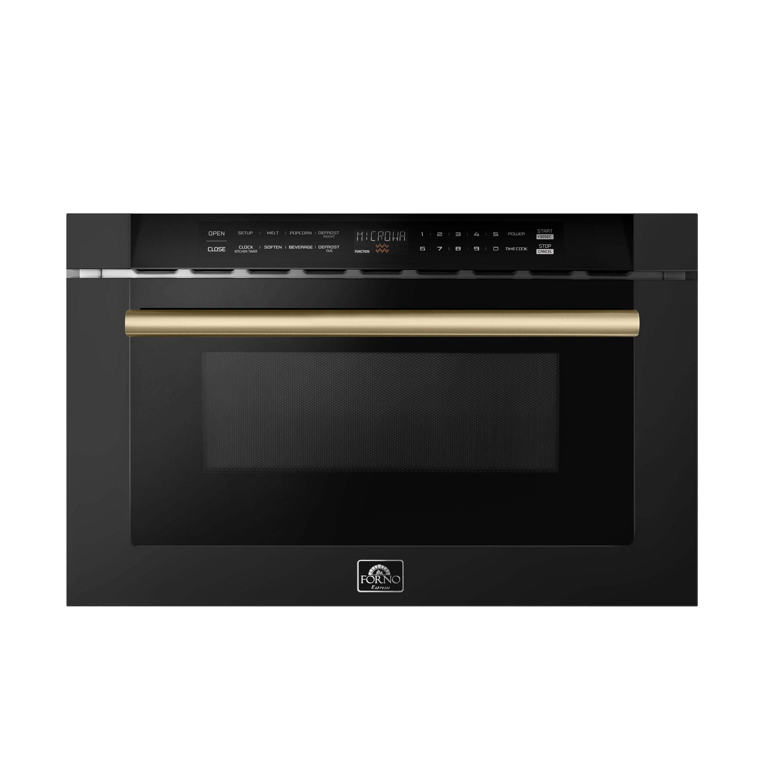 Forno Capoliveri Espresso 24-Inch Microwave Drawer, Black, 1.2 cu.ft ...