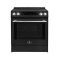 thumbnail image 1 of Forno Donatello Espresso 30-Inch Slide-In Black Induction Range, Convection Oven, 5 Cooking Zones, Touch Control Panel, 1 of 4