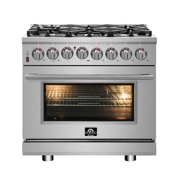 Forno FFSGS612536 36 inch Cossato Stainless Duel Fuel Electric Gas