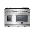 thumbnail image 1 of Forno Massimo 48-Inch Freestanding Gas Range, 8 Burners, True Convection Oven, 1 of 4