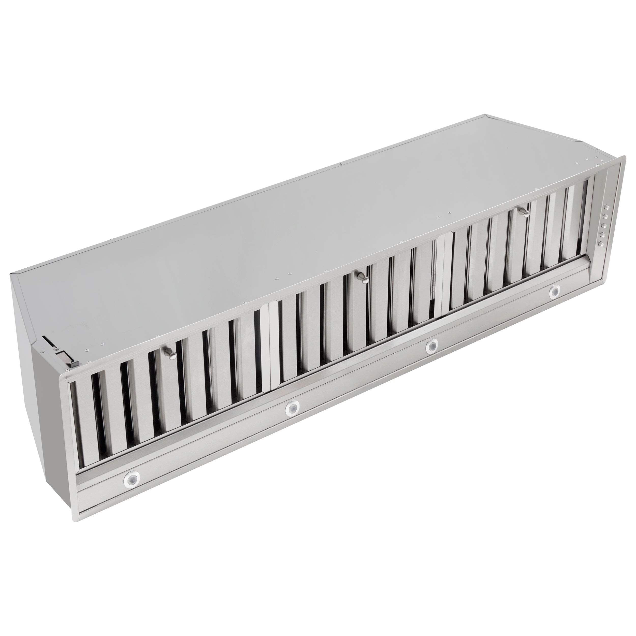 Forno Frassanito 48-Inch Recessed Range Hood, Stainless Steel Baffle Filters, LED Lighting