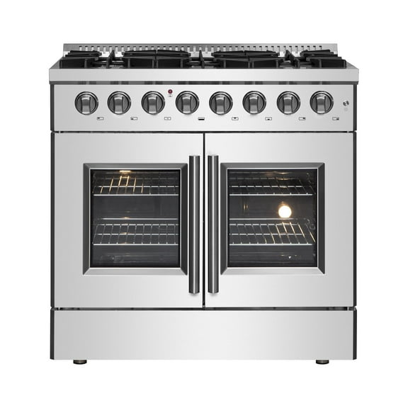 Forno Galiano 36" Freestanding French Door Dual Fuel Range