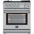 thumbnail image 1 of Forno Lazio 30-Inch Freestanding Gas Range, 4 Burners, Convection Oven, Energy Efficient, 1 of 7