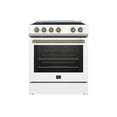 thumbnail image 1 of Forno Leonardo Espresso 30-Inch White Electric Range, True Convection, Energy Efficient, 1 of 5