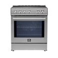thumbnail image 1 of Forno Leonardo Espresso 30-Inch Slide-In Stainless Steel Induction Range, Convection Oven, 5 Cooking Zones, 1 of 11