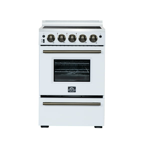 Forno Loiano 24 Inch Freestanding Electric Range in White