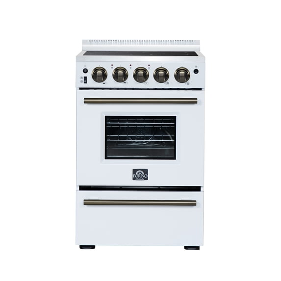 Forno Loiano 24 Inch Freestanding Electric Range in White