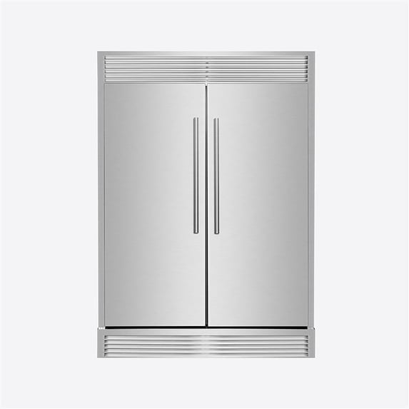 Forno Maderno 2-28-Inch Wide Convertible Refrigerator/Freezer, Decorative Trim, 27.2 cu.ft, 84-Inch High