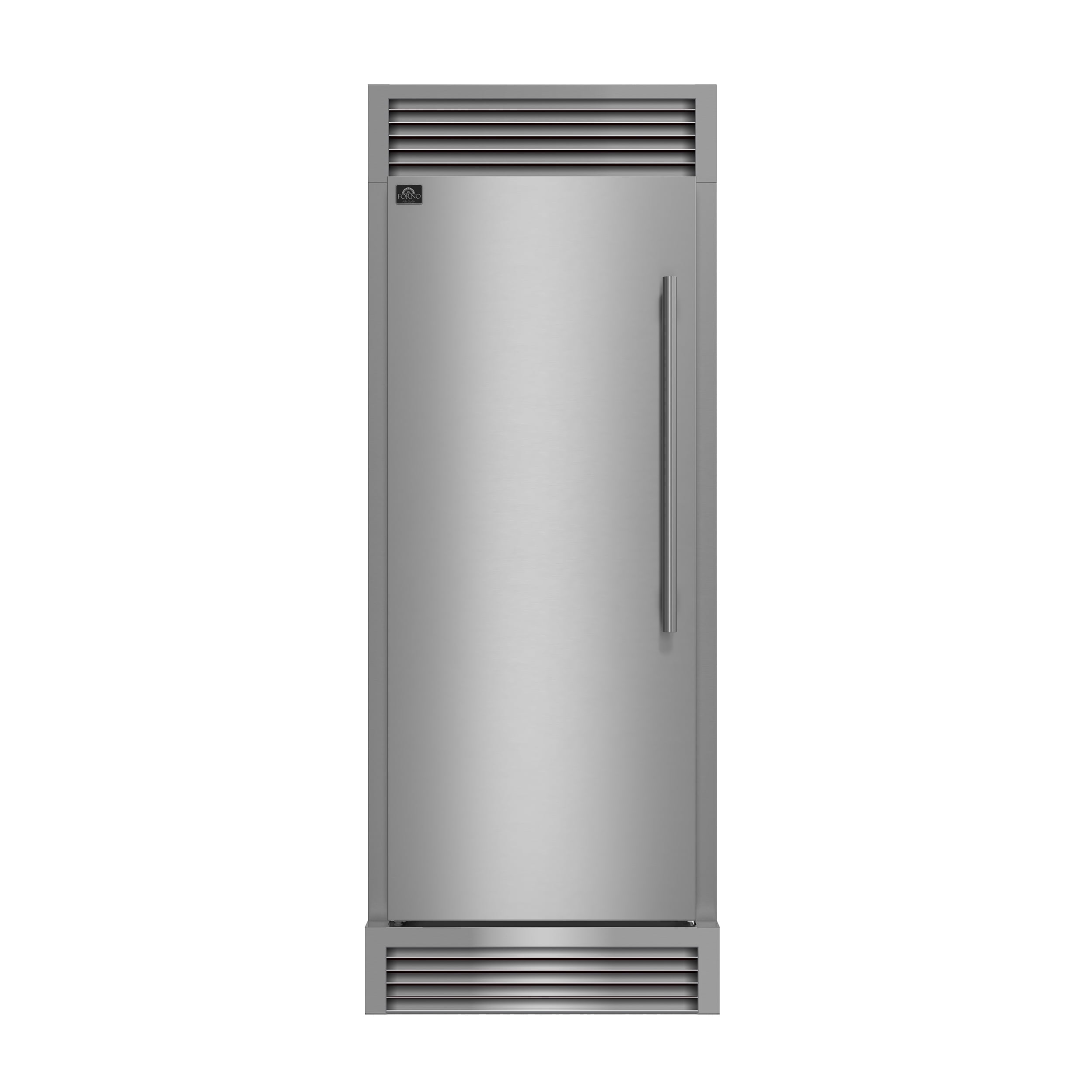 Forno Maderno 28" Built-In Convertible Refrigerator, 13.6 cu.ft. Left Swing with Decorative Grill - 32" Wide