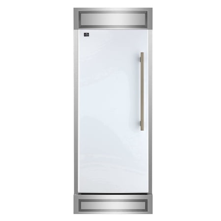 Forno Appliances - Maderno 13.6 Cu. Ft. Built-In Convertible Refrigerator/Freezer with Decorative Grill - White