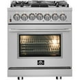thumbnail image 1 of Forno Massimo 30-Inch Freestanding French Door Dual Fuel Range, 4 Burners, True Convection Oven, 1 of 4