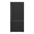 thumbnail image 1 of Forno Milano Espresso 31-Inch Bottom Freezer Refrigerator, Black, 17.2 cu.ft Capacity, Energy Efficient, 1 of 4