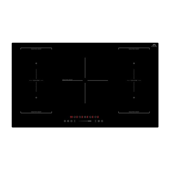 Forno Ornonzo 36-Inch Induction Cooktop, 5 Zones, 2 Flex-Zones, 10,200W Total Power, Touch Control, 9 Power Levels