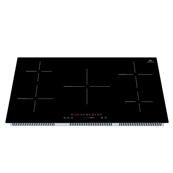 Forno Parco 36-Inch Induction Cooktop, 5 Zones, 10,200W Total Power, Touch Control, 9 Power Levels, Booster Function