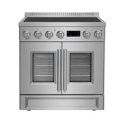 Forno Torino 30 Inch French Door Induction Range with Air Fryer and True Convection Oven