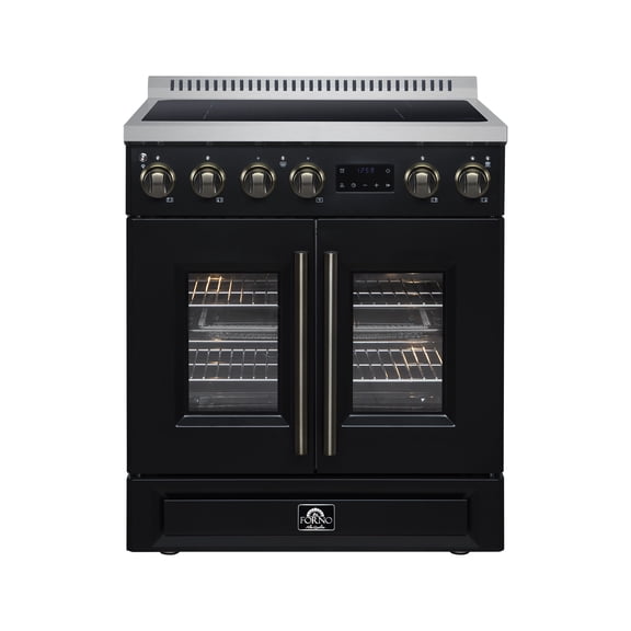 Forno Torino French Door 30 Inch Induction Range with Air Fryer, Air Sous Vide & True Convection