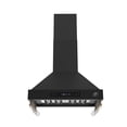 thumbnail image 1 of Forno Venezia 30 Inch Wall-Mounted Range Hood in Black with Touch Controls and Baffle Filters, 1 of 5