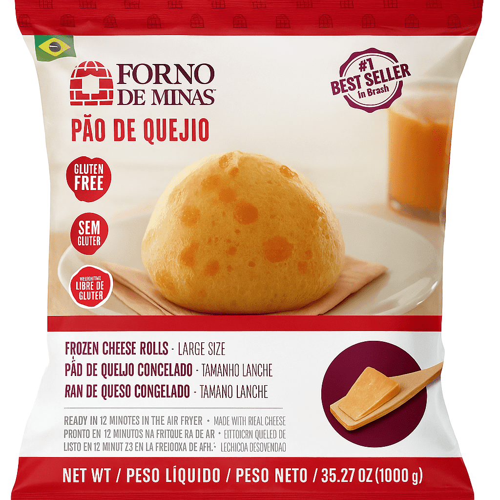 Forno de Minas Brazilian Cheese Bread 35.27 oz | Large Size - Pao de Queijo
