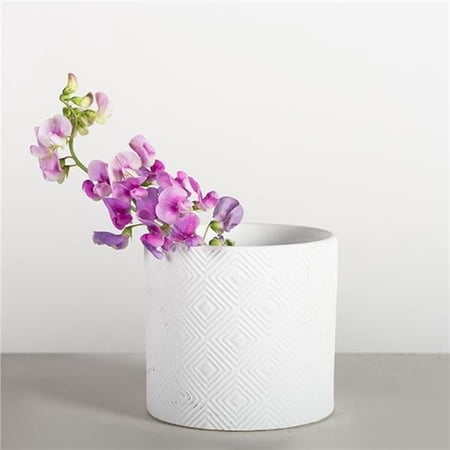 Forpost FP-CNP-183 White with Diamond Pattern Planter