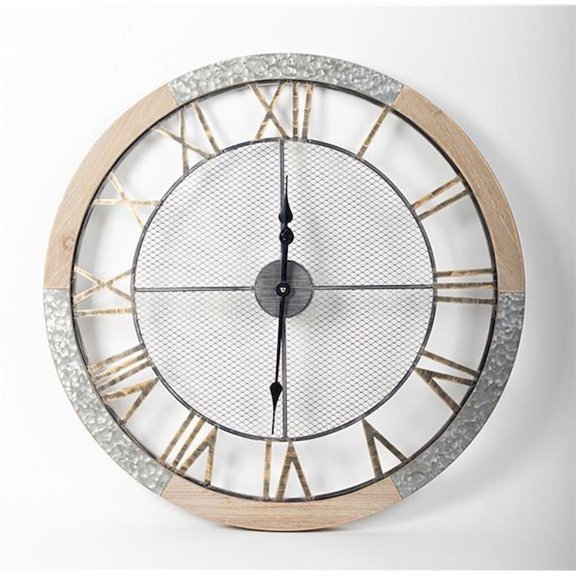 Forpost FP-FHB-095 Wood & Metal Wall Clock