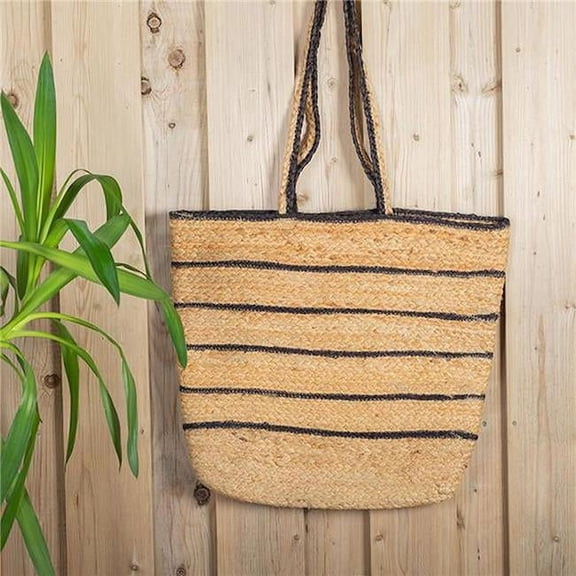 Forpost FP-IMT-197 Jute with Black Stripes Tote Bag