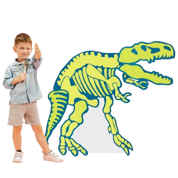 ForraFun 4 ft Dinosaur Life Size Cardboard Dino Dig Large Standup Cutout Theme Party Decorations Backdrop Photo Props Cardboard Stand up for Animal Jurassic Theme Party Supplies Y101