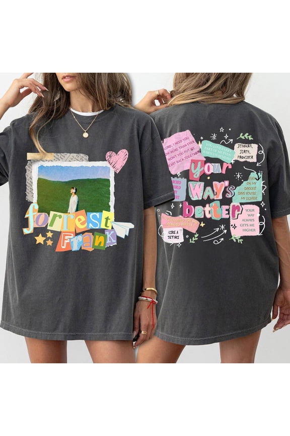 Forrest Frank Tour 2026, Your Ways Better T-shirt, Aesthetic Christian Music Merch