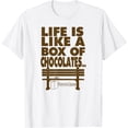 thumbnail image 1 of Forrest Gump Box of chocolates T-Shirt mens t shirt，white，women，funny，misfits，men，journey, 1 of 4