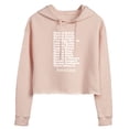 thumbnail image 1 of Forrest Gump - Bubbas Shrimp List - Juniors Cropped Pullover Hoodie, 1 of 5