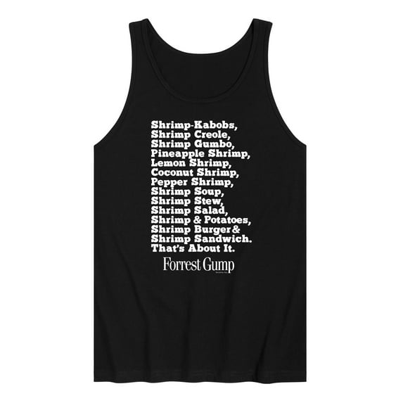 Forrest Gump - Bubbas Shrimp List - Men's Jersey Tank Top