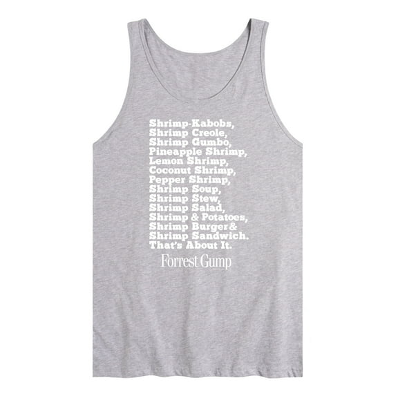 Forrest Gump - Bubbas Shrimp List - Men's Jersey Tank Top