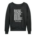 thumbnail image 1 of Forrest Gump - Bubbas Shrimp List - Women's Lightweight French Terry Long Sleeve Shirt, 1 of 5