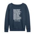 thumbnail image 1 of Forrest Gump - Bubbas Shrimp List - Women's Lightweight French Terry Long Sleeve Shirt, 1 of 5