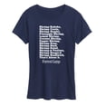 thumbnail image 1 of Forrest Gump - Bubbas Shrimp List - Women's Short Sleeve Graphic T-Shirt, 1 of 5