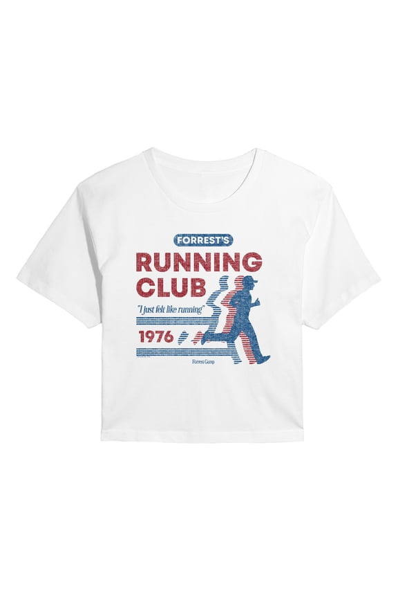 - Forrests Running Club - Juniors Cropped Graphic T-Shirt