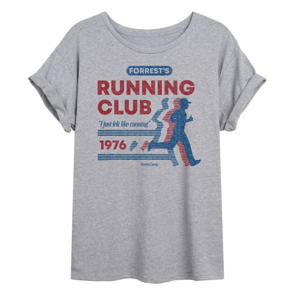 Forrest Gump - Forrests Running Club - Juniors Oversized Graphic T-Shirt