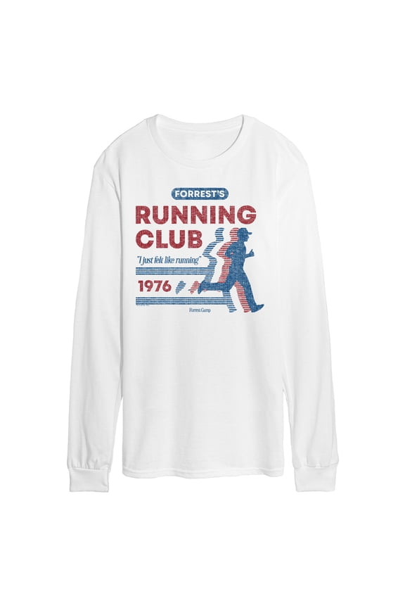 - Forrests Running Club - Men's Long Sleeve Graphic T-Shirt