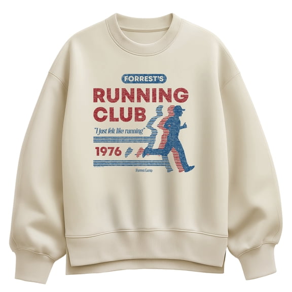 Forrest Gump - Forrests Running Club - Women's Oversized Fleece Crew Sweatshirt