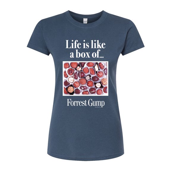 Forrest Gump - Life Is Like A Box Of Chocolates - Juniors Fitted Graphic T-Shirt