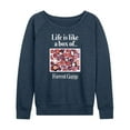 thumbnail image 1 of Forrest Gump - Life Is Like A Box Of Chocolates - Women's Lightweight French Terry Long Sleeve Shirt, 1 of 5