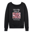 thumbnail image 1 of Forrest Gump - Life Is Like A Box Of Chocolates - Women's Lightweight French Terry Long Sleeve Shirt, 1 of 5
