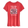thumbnail image 1 of Forrest Gump - Life Is Like A Box Of Chocolates - Women's Short Sleeve Graphic T-Shirt, 1 of 5